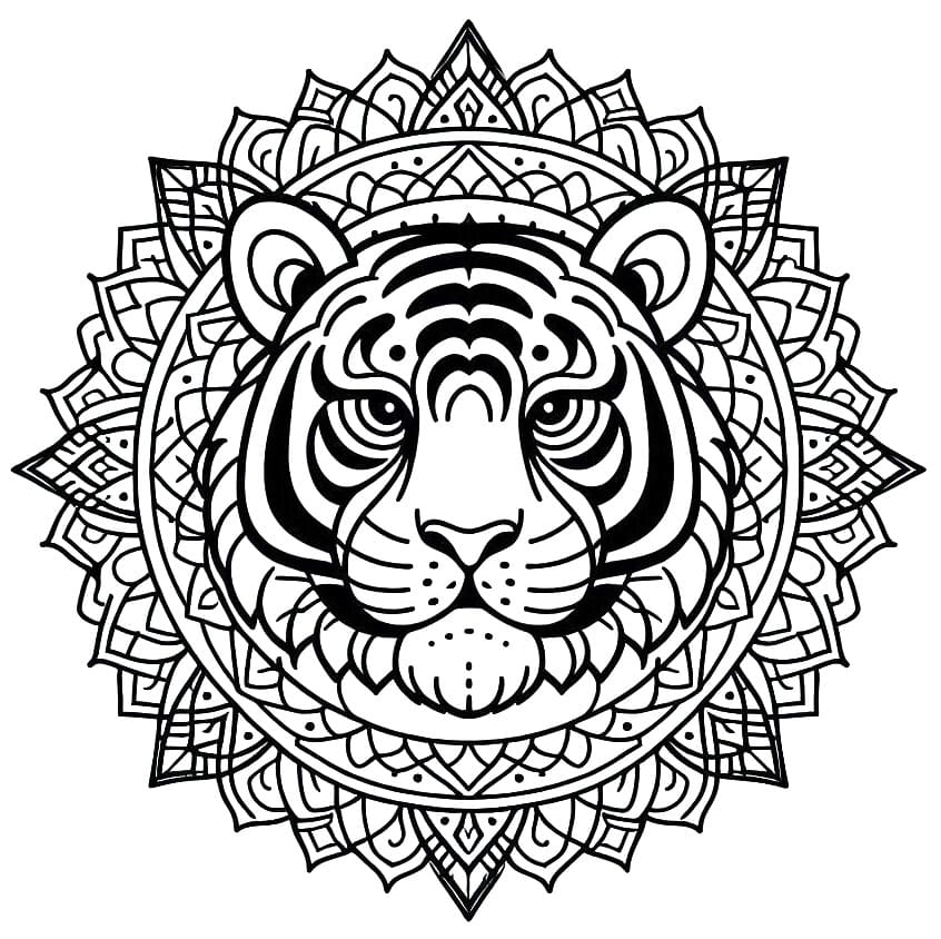 Mandalas Tigre 37